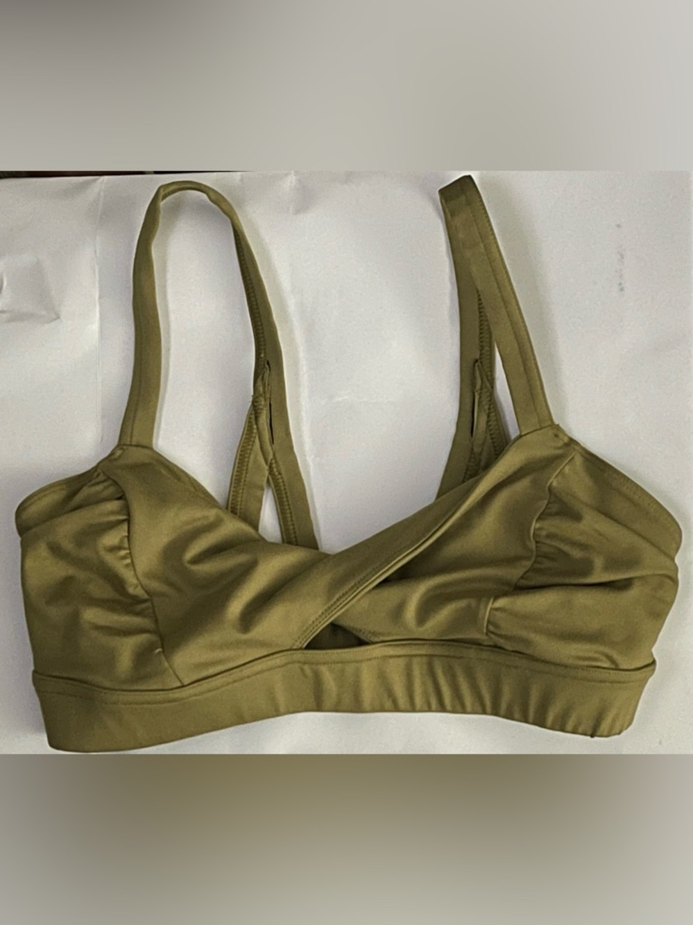 Free people olive green sports bra